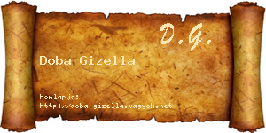 Doba Gizella névjegykártya
